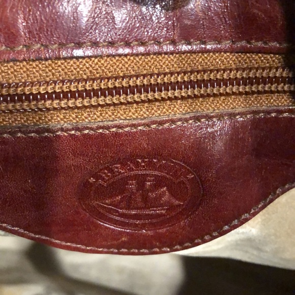 Brahmin Leather and Canvas Tote - Picture 6 of 12